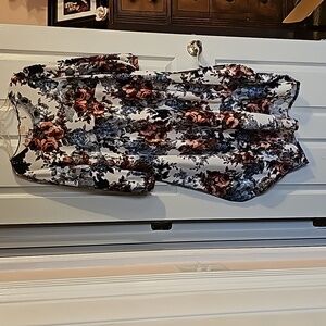 Zadie B's bubble dress large, blue, burgundy black Euc